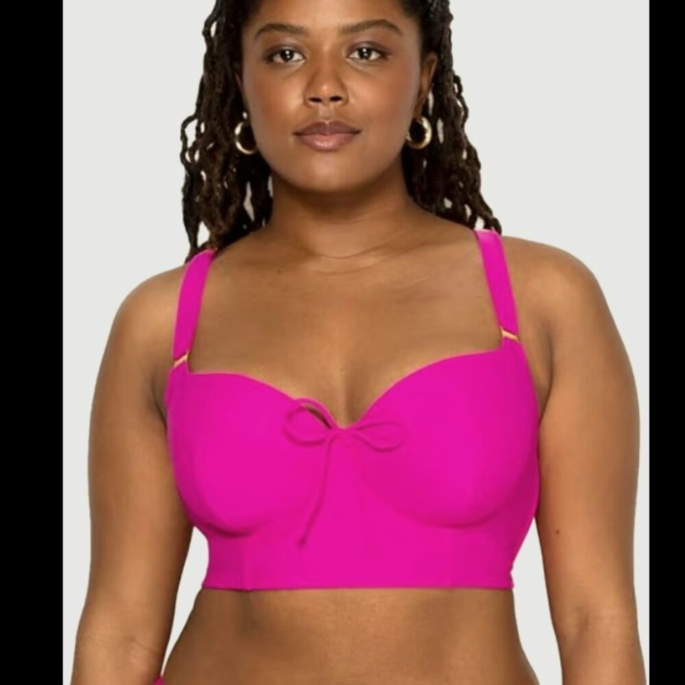 Women's longtine bikini top